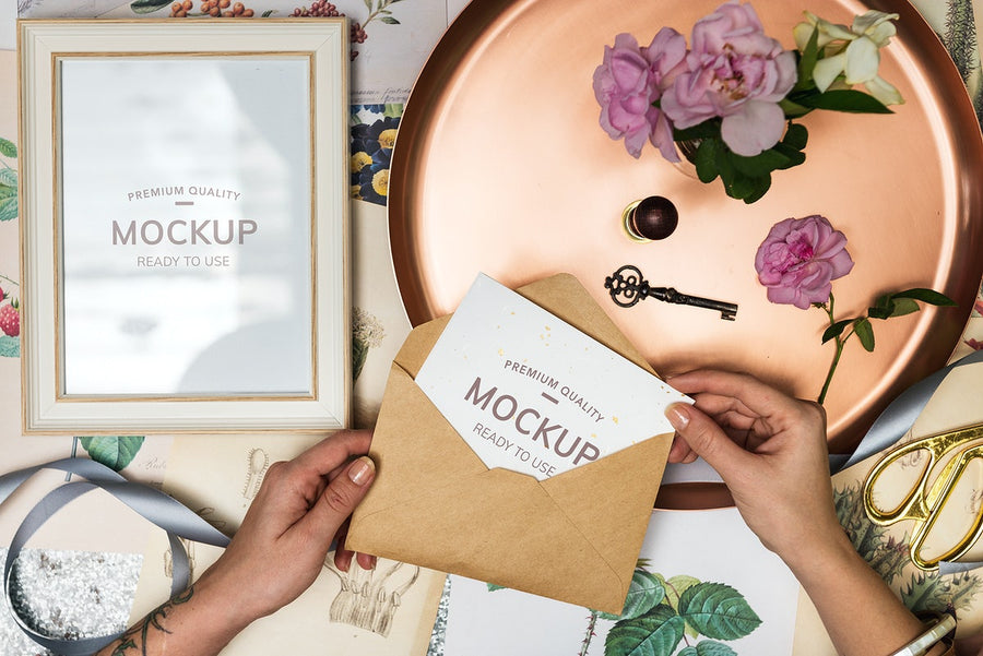 Aerial View Of Design Space Paper Card