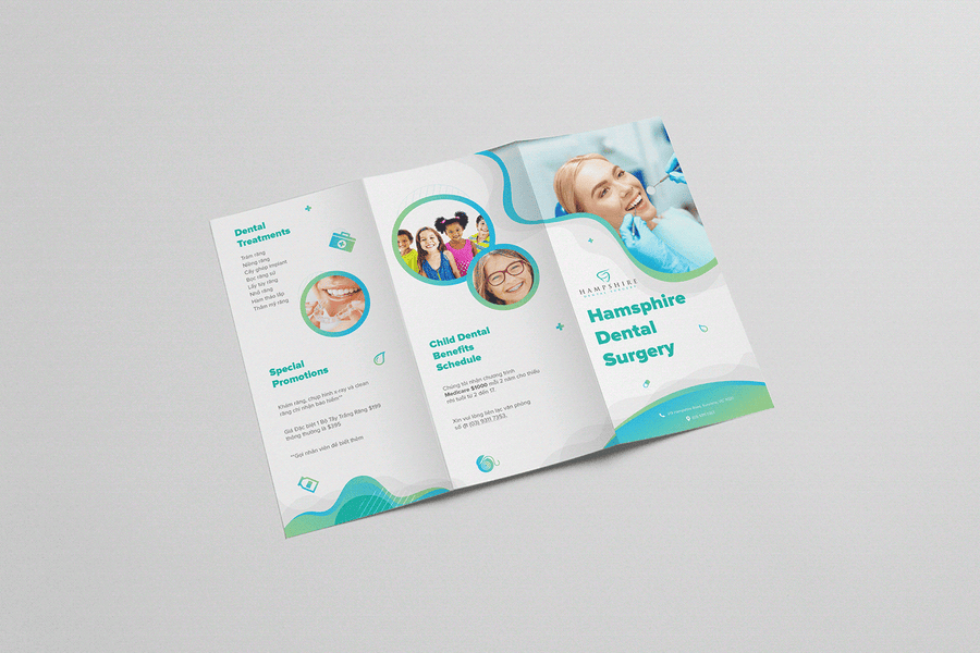 Realistic Trifold PSD Mockup Collection