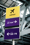 Airport Sign Mockups For Airline Logos Psd