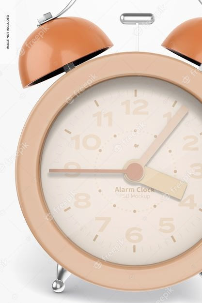 Alarm Clock Mockup, Close Up Psd