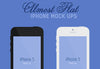 Almost Flat Iphone Mockups