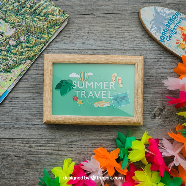 Aloha Concept With Frame Psd