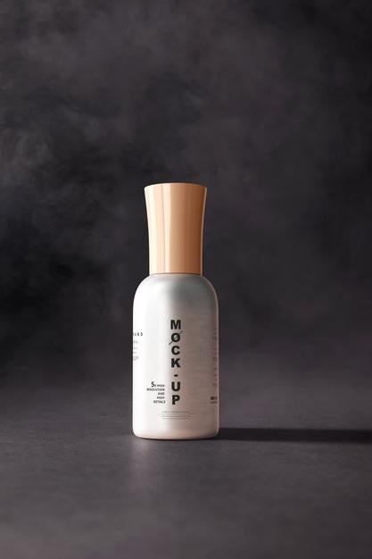 Aluminum Body Nail Polish Bottle Mockup Psd