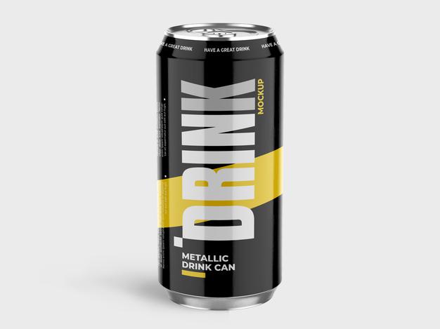 Aluminum Can Mockup Psd