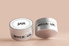 Aluminum Cosmetic Jar Mockup Psd