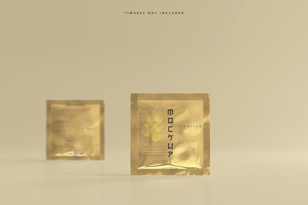 Aluminum Foil Sachet Mockup Psd