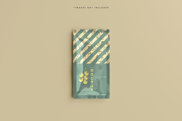 Aluminum Foil Sachet Mockup Psd