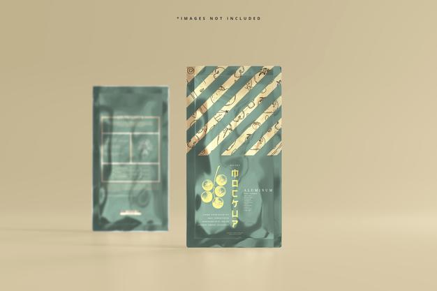 Aluminum Foil Sachet Mockup Psd