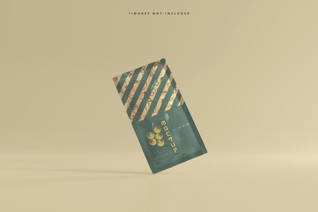 Aluminum Foil Sachet Mockup Psd