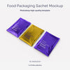 Aluminum Food Packaging Sachet Mockup Psd