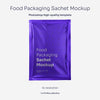 Aluminum Food Packaging Sachet Mockup Psd