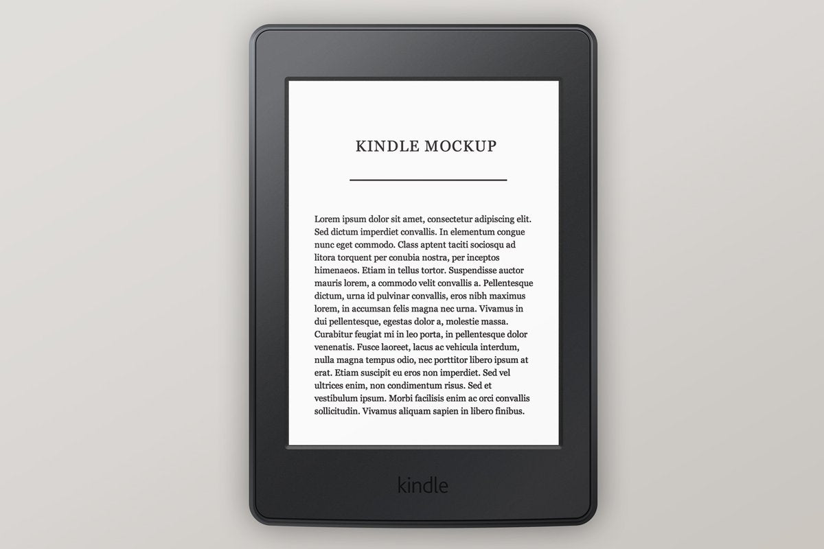 Amazon Kindle Paperwhite Mockup
