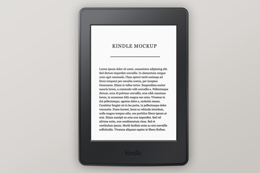 Amazon Kindle Paperwhite Mockup
