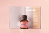 Amber Glass Cosmetic Bottle Mockup Psd