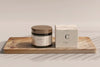 Amber Glass Cosmetic Jar And Box Mockup Psd