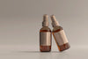 Amber Glass Cosmetic Spray Bottle Mockup Psd