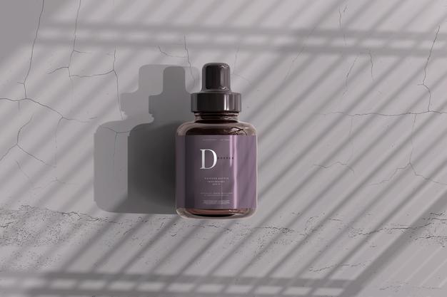 Amber Glass Dropper Bottle Mockup Psd