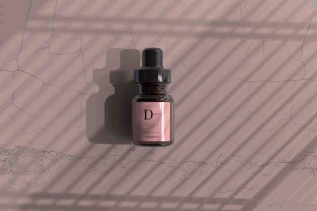 Amber Glass Dropper Bottle Mockup Psd