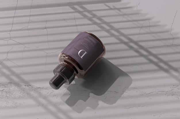 Amber Glass Dropper Bottle Mockup Psd