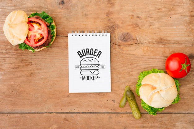 American Food Concept Mock-Up Psd