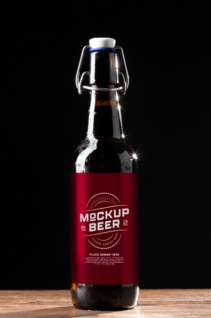 American Style Beer Glass Mockup Psd