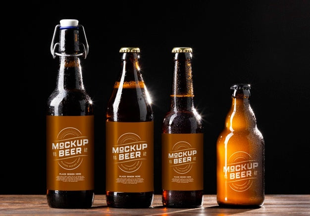 American Style Beer Glass Mockup Psd