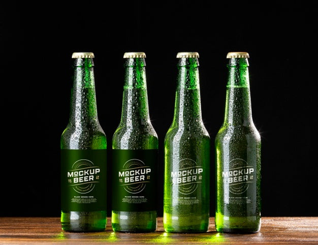 American Style Beer Glass Mockup Psd