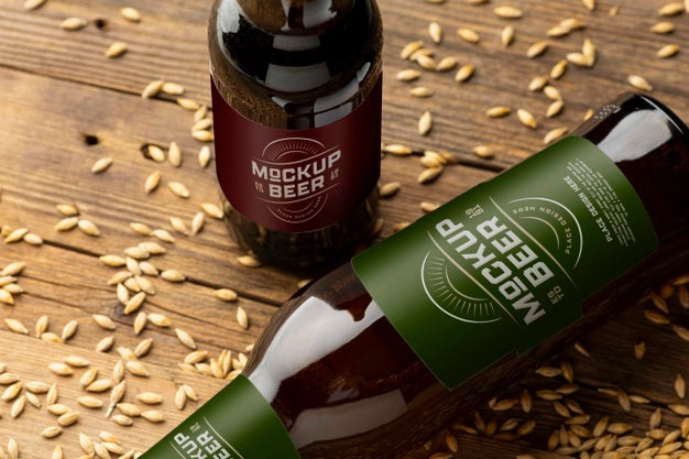 American Style Beer Glass Mockup Psd