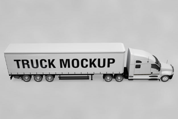 American Truck Mockup Psd