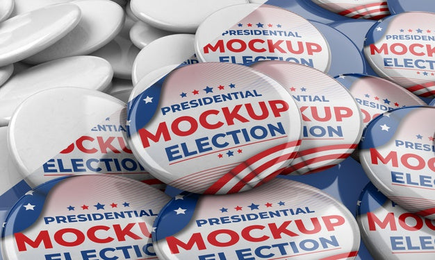 American Voting Insignia Mock-Up Psd