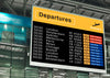 Announcement Screen Mockup At The Airport Psd