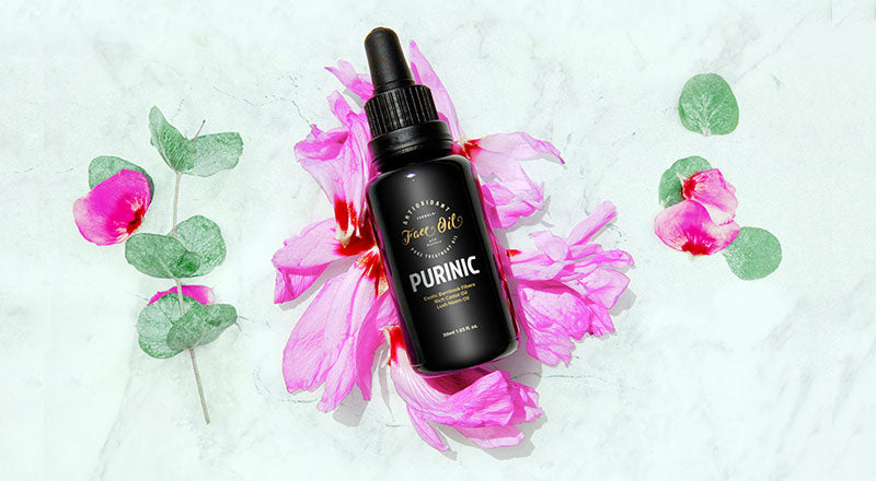 Antioxidant Facial Oil Bottle Mockup Psd