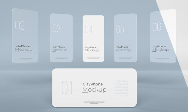 App Interface Mock-Up On Phone Screen Psd