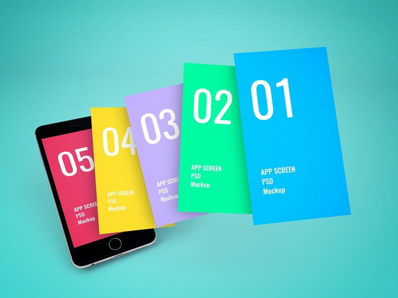 App Screen Showcase Mockup Vol.6