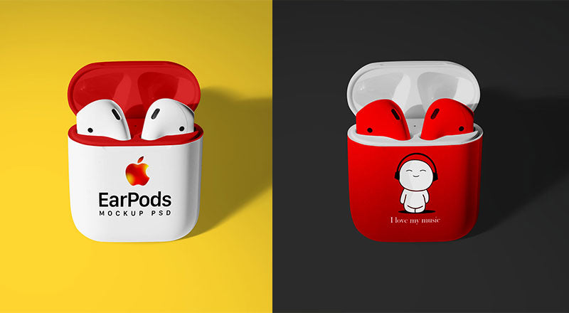 Apple Airpods 2 Mockup Psd