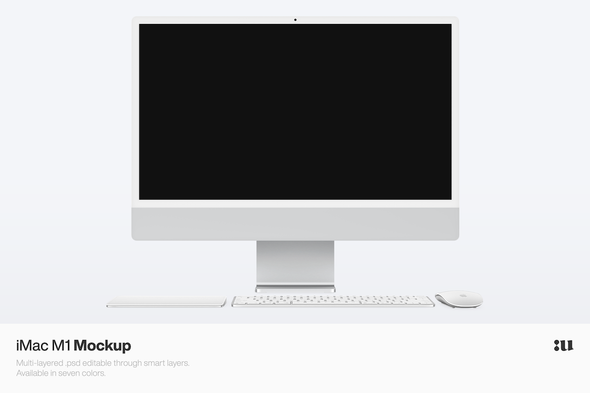 Apple Imac 24” M1 Bie Mockup