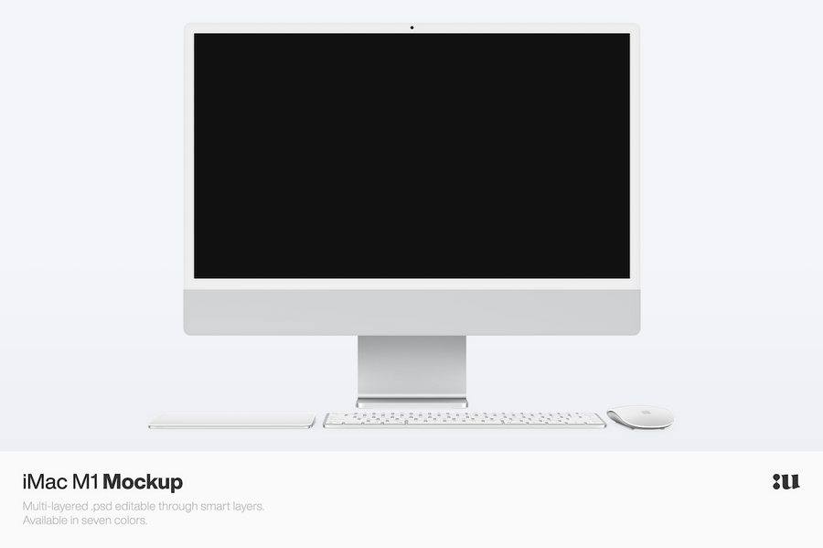 Apple Imac 24” M1 Bie Mockup