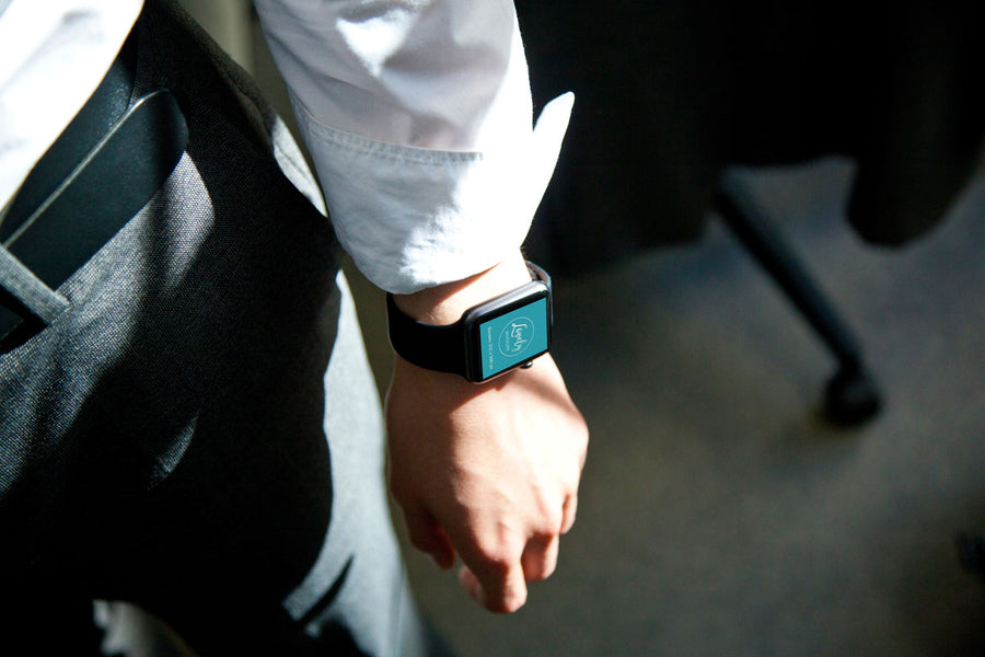 Apple Watch Mockup on Man’s Hand