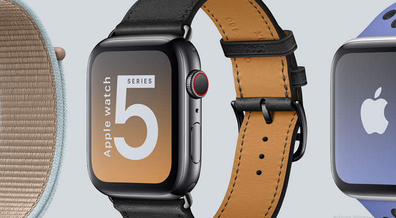 Apple Watch Series 5 Mockup Psd With 10 Different Bands