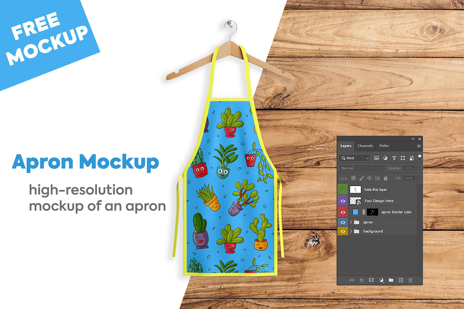 Apron Mockup Psd Download