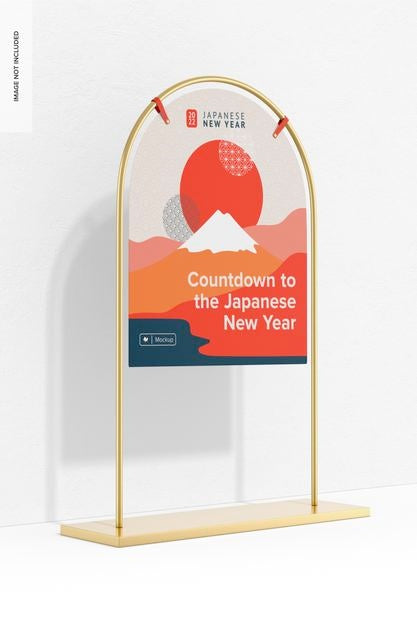 Arch Signage Backdrop Mockup Psd