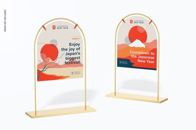 Arch Signages Backdrop Mockup Psd