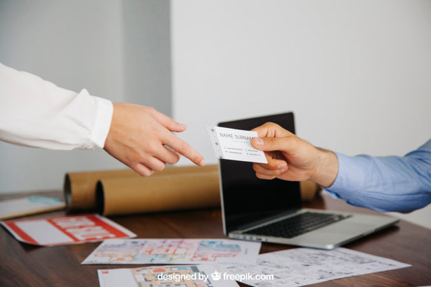 Architect Concept With Business Card Mockup Psd
