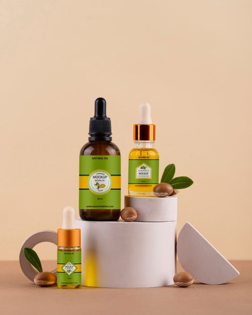 Argan Oil Products Mockup Psd