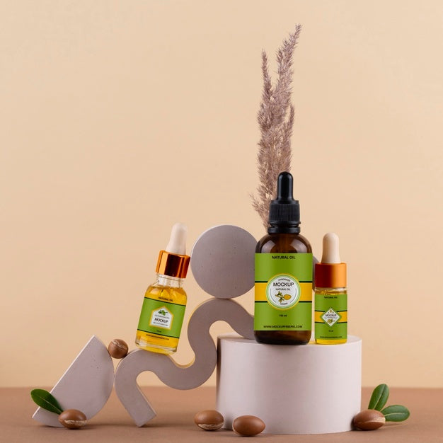 Argan Oil Products Mockup Psd