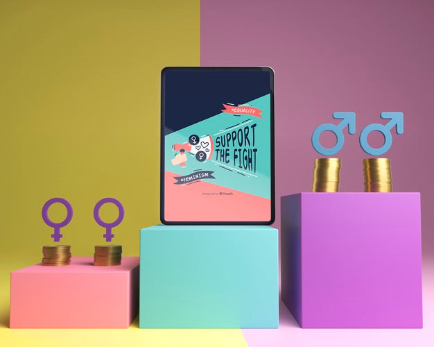 Arrangement For Gender Equality Concept Psd