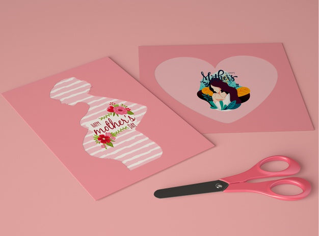 Arrangement For Mother'S Day Scene Creator With Card Psd