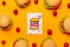 Arrangement Of Burgers And Tomatoes Mock-Up Psd