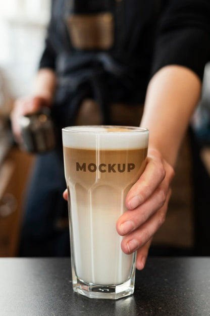 Arrangement Of Coffee Cup Mock-Up Psd