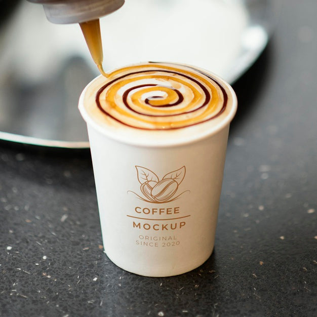 Arrangement Of Coffee Cup Mock-Up Psd